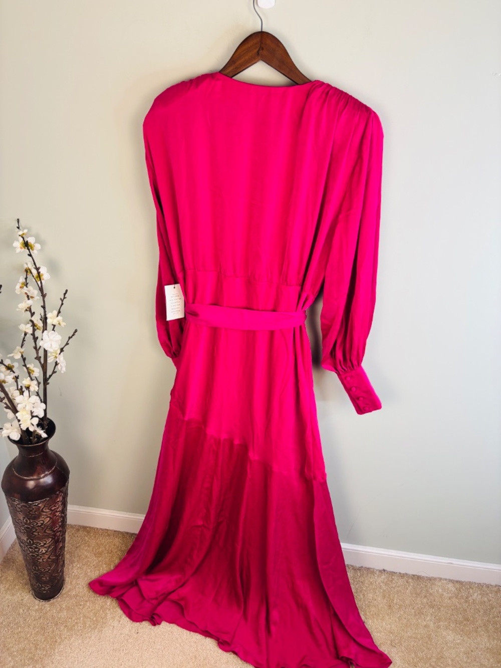 Eloquii Satin Maxi Dress NWT Size 14 - Picture 4 of 4